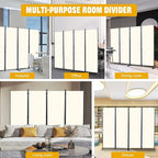 Room Divider 4 Panel-88''Wide, 6FT Room Dividers and Folding Privacy Screens | - Image 5