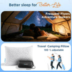 Cooling Pillow Camping Size 1 Pack, Adjustable Bed Pillows - Image 4