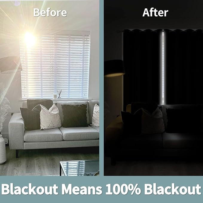 BGment Thermal Insulated 100% Blackout Curtains - Image 3