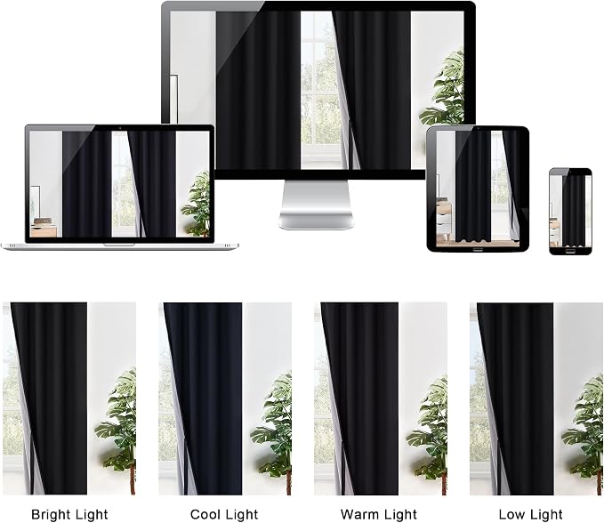XWZO 100% Blackout Curtains - Image 8