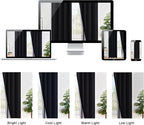 XWZO 100% Blackout Curtains 84 Inches Long - Image 8