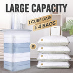 TAILI 8 Pack Cube Vacuum Storage Bags, Jumbo Size, Comforters and Blankets - Image 3