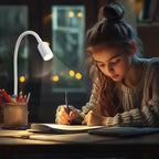 DAMI LED Reading Lights for Bed Headboard, Clip on Spotlight Lamp for Desk - Image 6