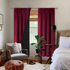 BGment Christmas Red Blackout Curtains - Image 2