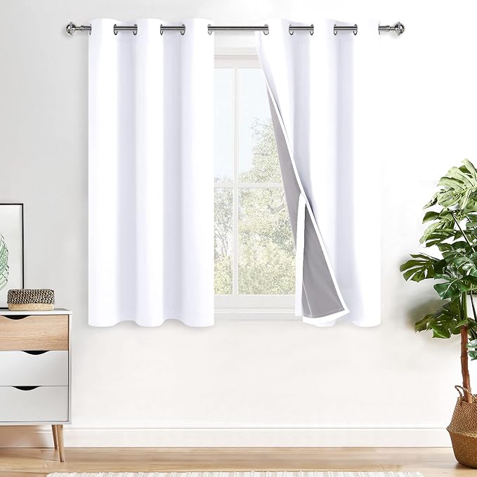 XWZO 100% Blackout Curtains 54 Inches Length by XWZO
