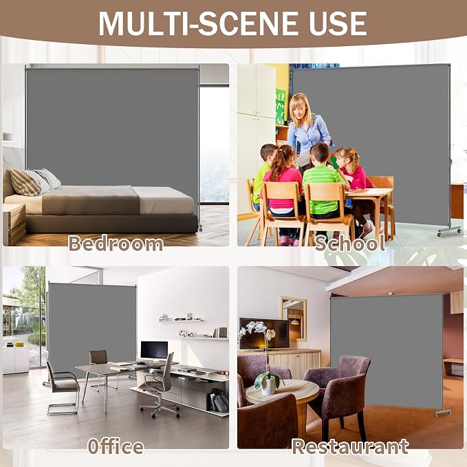 6*6FT Single Panel Room Divider/ Privacy Screen - Image 6