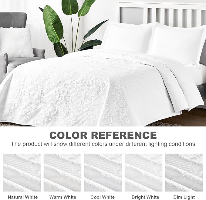 Hansleep White Quilt King Size - Image 6