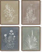 Framed Boho Neutral Botanical Wall Art - Image 9