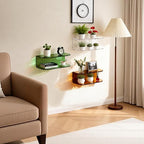 Acrylic Floating Nightstand, Wall Mounted Bedside Table Shelf - Image 7