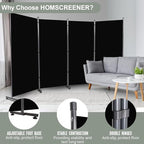 Room Divider Folding Privacy Screens, 6FT Tall Divider - Image 2