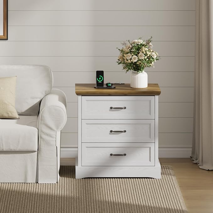 Farmhouse Nightstands Set of 2 - Image 7
