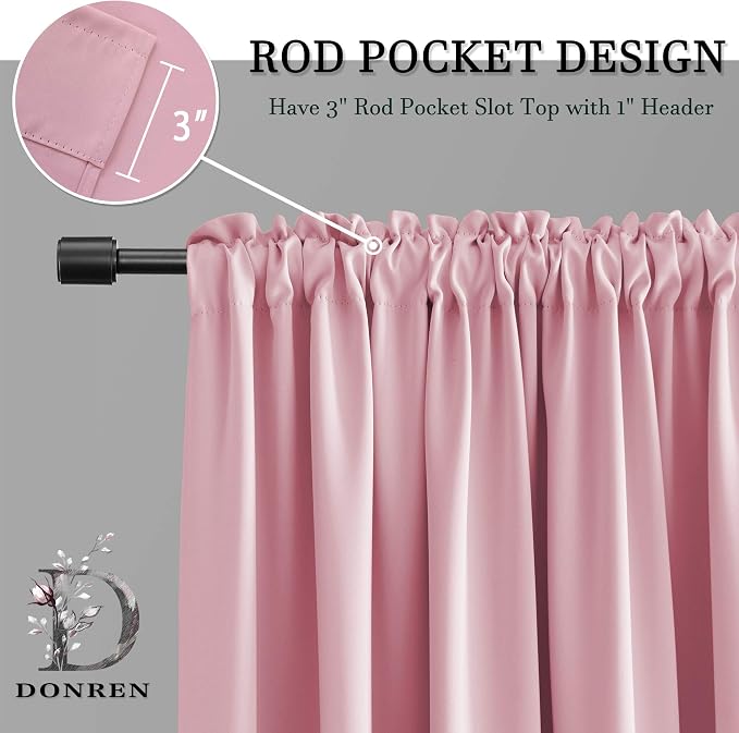 108 Inches Length Rod Pocket Curtains - Image 5