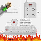 ALESTOR 6 Ft Surge Protector Power Strip - Image 6