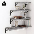 YGEOMER 4 Different Sizes Floating Shelves - Image 3