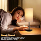 Dicoool 17.4" Bedside Lamp for Bedroom - Image 3