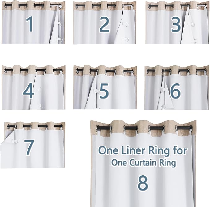 Chyhomenyc Window Blackout Curtain Liners - Image 2