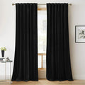 RYB HOME Velvet Curtains 102 inches Long, Extra Long High Ceiling Curtains | by RYBHOME