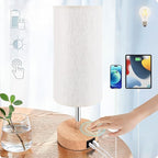 Yarra-Decor Bedside Lamp with USB A+C Port by Yarra-Decor