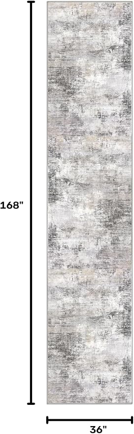 Abstract Runner Rug 3x14 Ft Washable Runners - Image 2