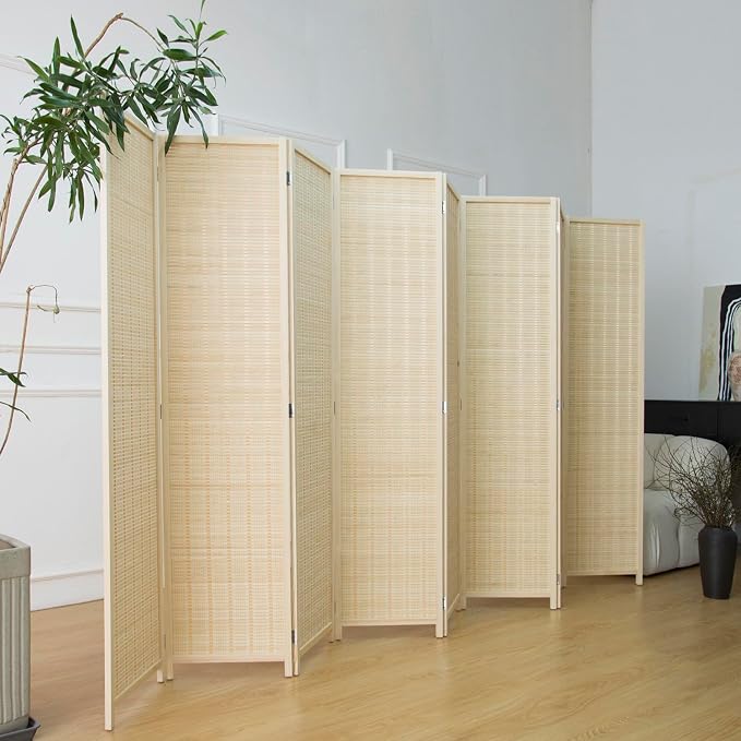 8 Panel Bamboo Room Divider - Image 5