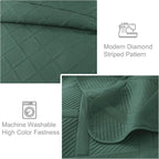 Exclusivo Mezcla Twin Size Quilt Set, Modern Striped Pattern, Lightweight - Image 5