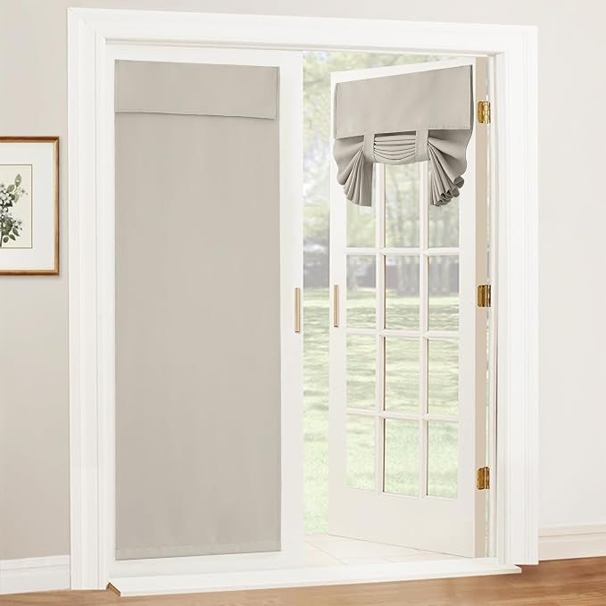 RYB HOME Adhesive Blackout Curtains 72 inches Long by RYBHOME