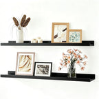 Black Floating Shelves for Wall Decor, 30 in Shelf by Unknown