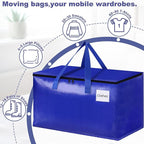 StorageRight Moving Bags, Moving Boxes, 93L 8-Pack Sotrage Bags Totes, - Image 4