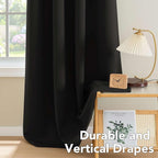 H.VERSAILTEX Thermal Insulated Blackout Curtains Window Panel Drapes - Image 8