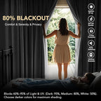 H.VERSAILTEX Blackout Curtains Thermal Insulated Window Treatment Panels Room - Image 3