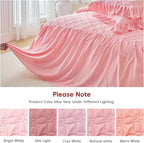 Ruffle Skirt Bedspread Set Flower Style - Image 8