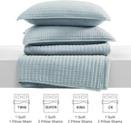Twin Quilt-Lightweight Bedspreads Sky Blue Twin Quilt Bedding Set | Soft - Image 8