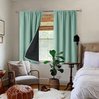 BGment Frosty Green Blackout Curtains - Image 2