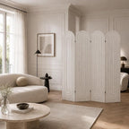 Wood Room Divider Panel, Folding Privacy Screen 4 Panel, Separators Divider - Image 9