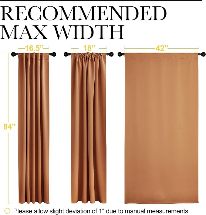 NICETOWN Blackout Curtain Panels Window Draperies - Image 7