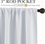 RYB HOME Small Window Curtains 45 inches Length - Image 2