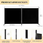 T&Jero 2-Panel Folding Room Divider, 6ft Tall Portable Privacy Screen Wall - Image 2