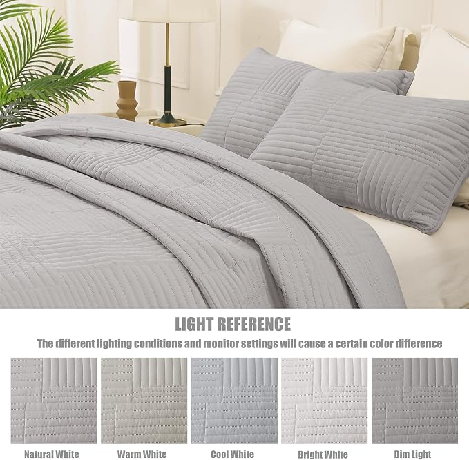 Whale Flotilla Ultra Soft Queen Quilt Bedding Set, Lightweight - Image 5