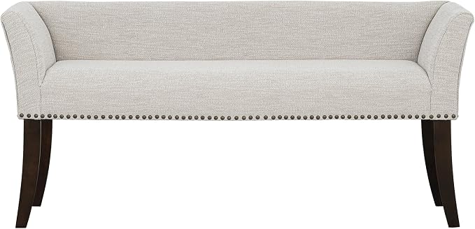 Madison Park Accent Bench for Living Room, Upholstered by MADISONPARK