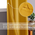 DWCN Blackout Short Curtains for Bedroom - Image 2