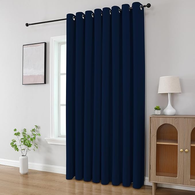 CUCRAF Custom Navy Blue Blackout Curtains 1 Panel Set, Thermal Insulated - Image 8