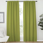 NICETOWN Green Curtains Blackout Drape Panels - Image 2