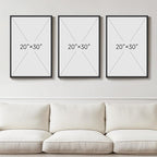 Large Framed Black and White Abstract Wall Art - Image 3