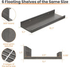 upsimples Floating Shelves for Wall Decor and Storage, Laundry Room Display and - Image 3