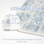 Abstract Area Rug 4x5 Ft Washable Rugs - Image 3