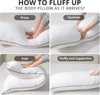 Body Pillow with Satin Pillowcase, Body Pillow - Image 6