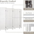 WelFurGeer 6 Panel Room Divider Screen - Image 3