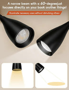 2 PCS Reading Light for Book in Bed, Clip on Light Reading Lamp - Image 3