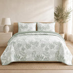 Twin/Twin XL Quilt Set-2 Pieces Soft Bedding Floral Reversible Coverlet | All by BLOOMHAVEN