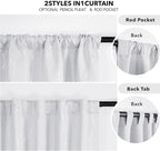 Deconovo Light Blocking White Curtains - Image 5